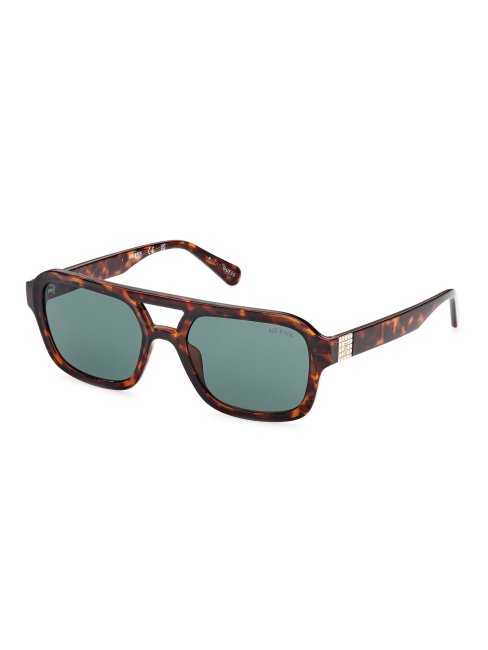 Lunettes De Soleil Carrées Brunes Guess