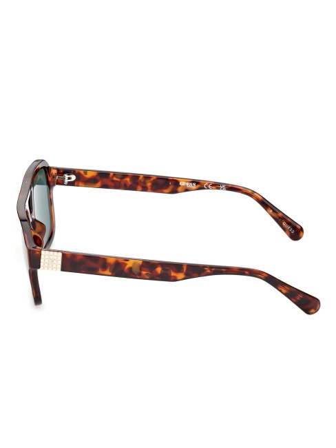 Lunettes De Soleil Carrées Brunes Guess