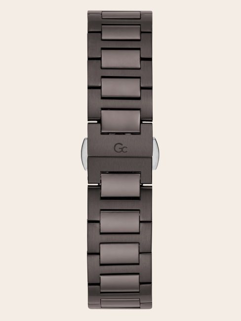 Montre Chronographe En Acier Guess Gc Marron