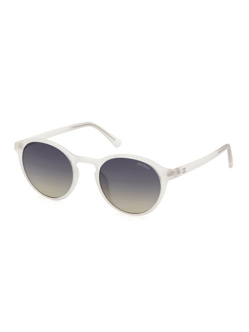 Lunettes De Soleil Rondes Modèle Guess Blanc