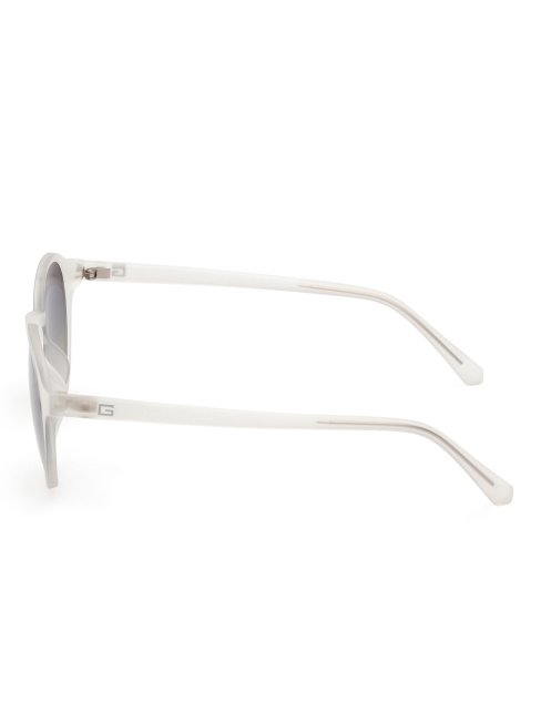 Lunettes De Soleil Rondes Modèle Guess Blanc