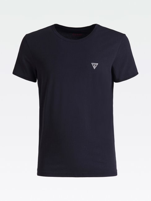 Tee Shirt Guess étiquette Logo Noir