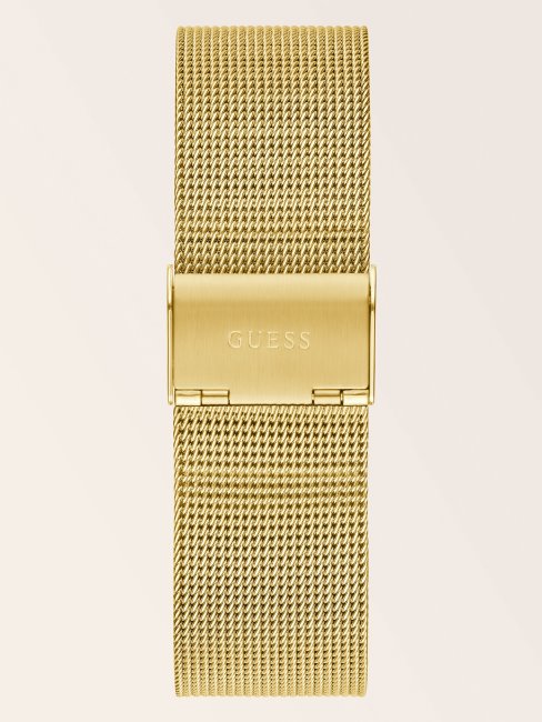 Montre Multifonctions En Acier Inoxydable Blanc Guess