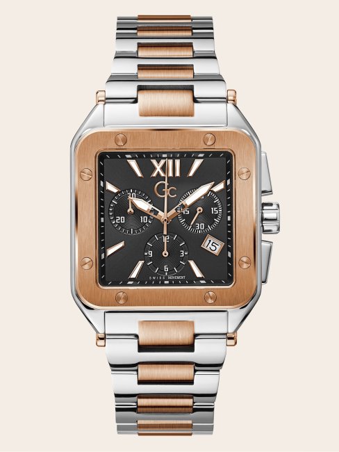 Montre Chronographe Quartz Gc Noir Guess