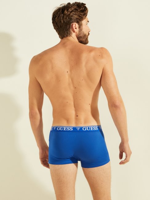 Boxer Guess Bleu électrique Avec Logo élastique