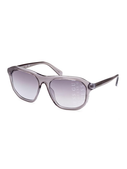Lunettes De Soleil Rectangulaires Modèle Guess Gris