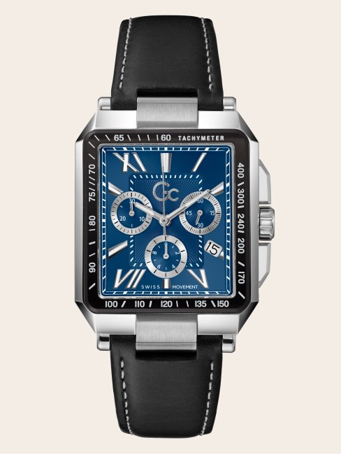 Montre Chronographe Quartz Gc Argent Guess