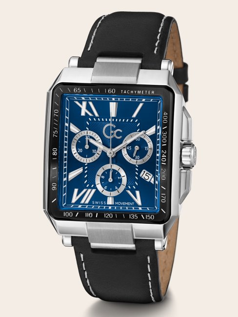 Montre Chronographe Quartz Gc Argent Guess