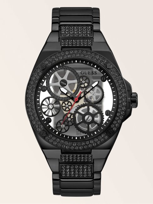 Montre Analogique Cristal Guess Noir
