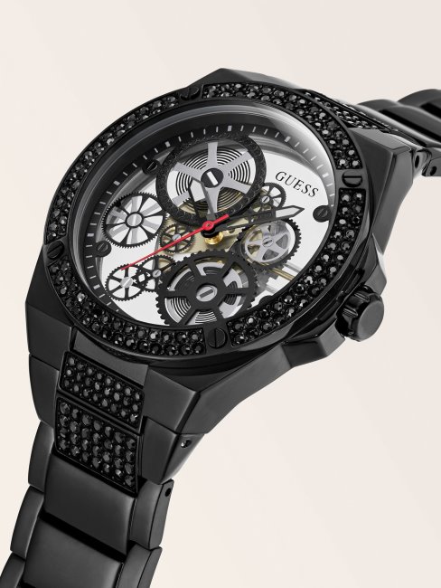 Montre Analogique Cristal Guess Noir