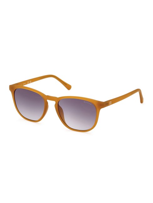 Lunettes De Soleil Rondes Orange Modèle Guess