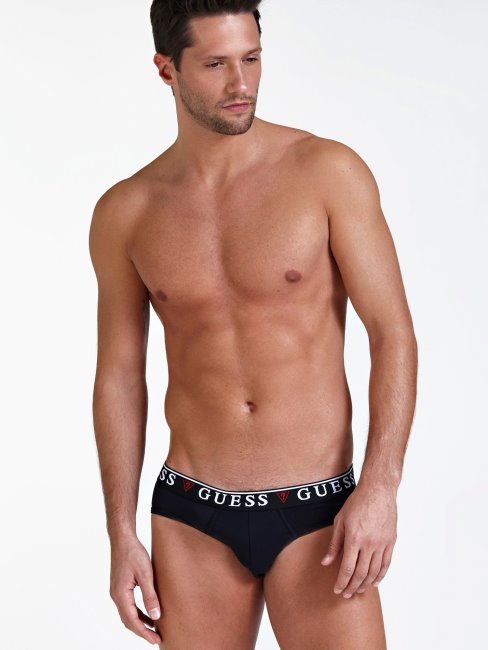 Guess Lot De 3 Slips Blancs Avec Bande à Logo