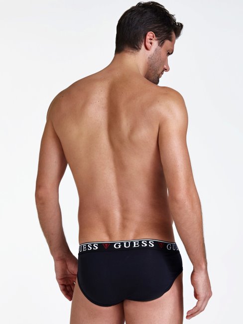 Guess Lot De 3 Slips Blancs Avec Bande à Logo