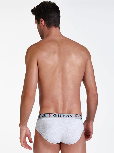 Guess Lot De 3 Slips Blancs Avec Bande à Logo