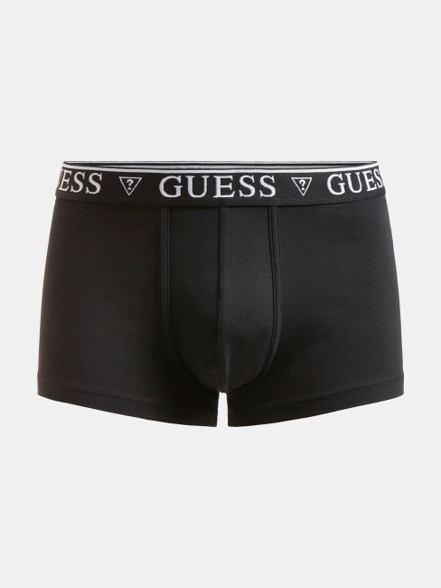 Boxer Avec Logo Elastique Guess Noir