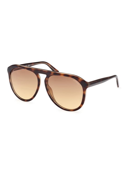 Modèle De Lunettes De Soleil Aviateur Marron Guess