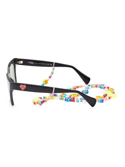 Modèle De Lunettes De Soleil Carré Noir Guess