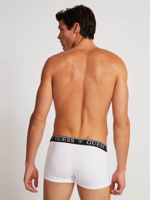 Guess Boxer Avec Logo élastique Blanc