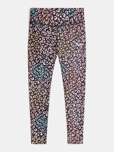 Guess Legging Noir Imprimé Multi Partout