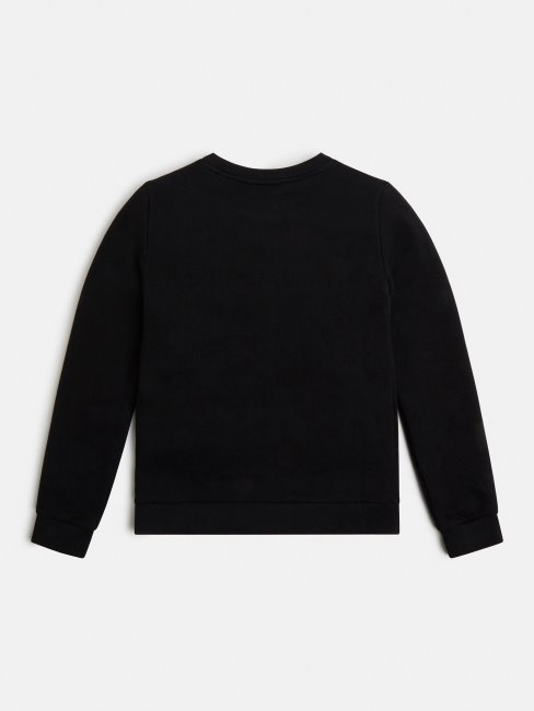 Sweat Logo Devant Guess Noir Nouvelle Tendance