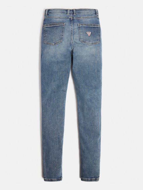 Pantalon En Jean Coupe Skinny Tendance Bleu Guess