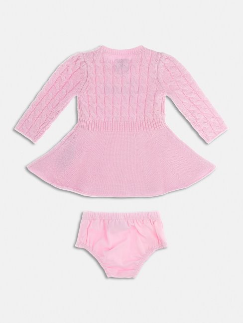 Guess Ensemble Robe Et Culotte En Laine Mélangée Rose