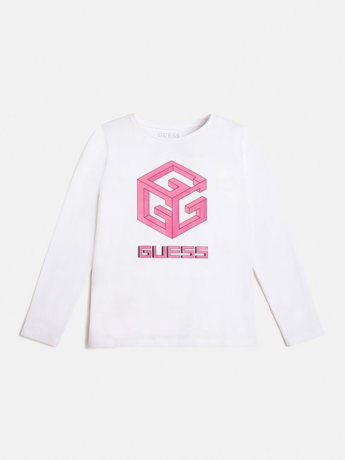 T-shirt Blanc Tendance Avec Logo Devant