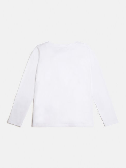 T-shirt Blanc Tendance Avec Logo Devant