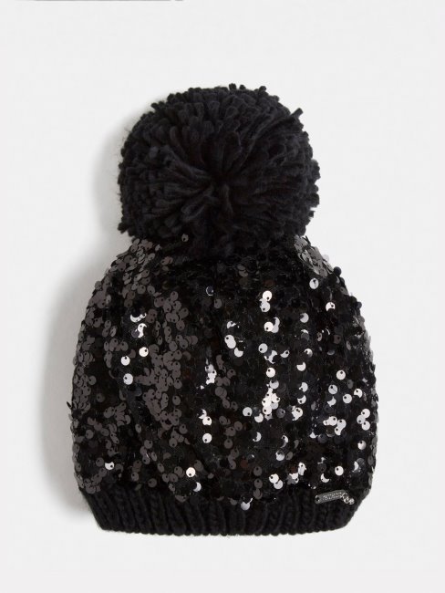 Chapeau Noir Sequins Deviner
