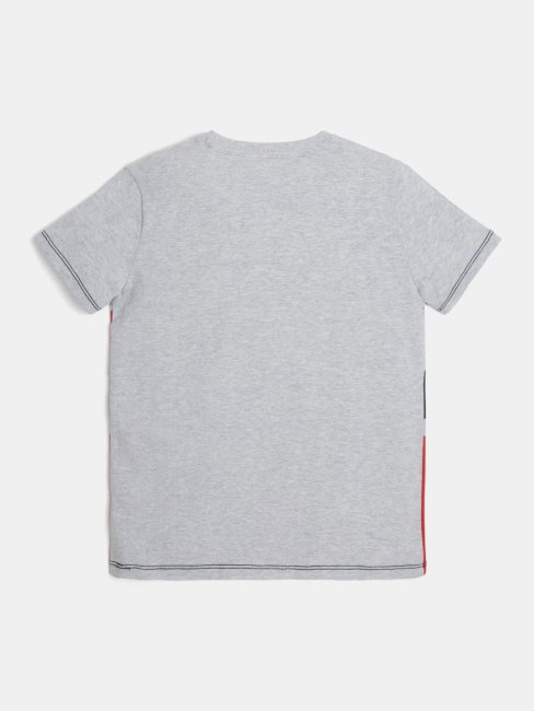 Tee Shirt Guess Rouge à Logo Sur Le Devant
