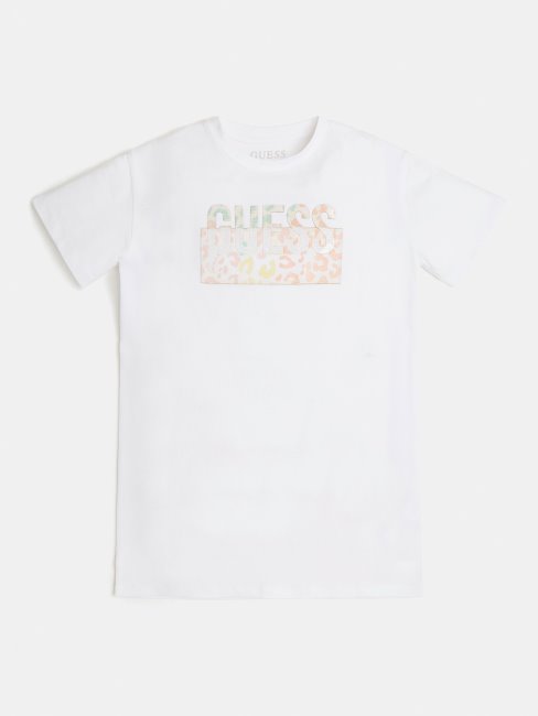 Tee Shirt Logo Devant Guess Blanc Neuf