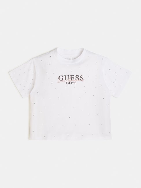 T-shirt Blanc Tendance Avec Logo Sur Le Devant