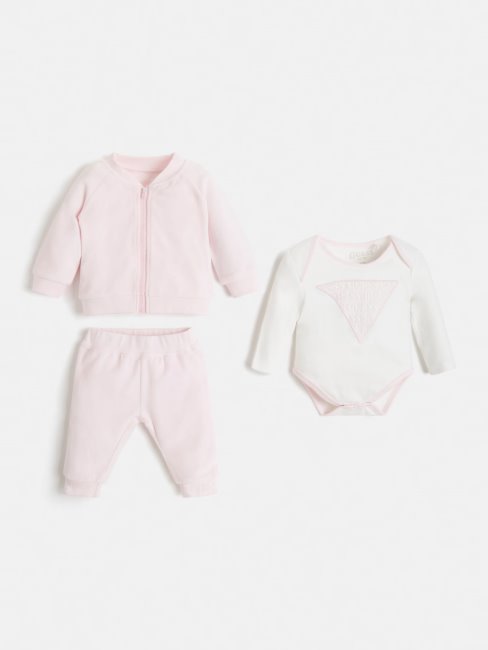 Corps Et Pantalon Rose Avec Logo Guess Sur Le Devant