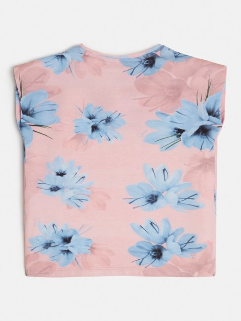 T-shirt Logo Guess All Over Rose Multi