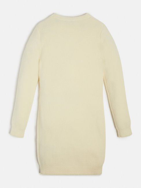 Peignoir Pull Guess Triangle Logo Blanc