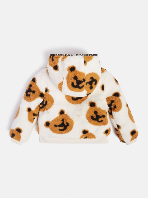 Veste à Capuche Sherpa Noir Guess