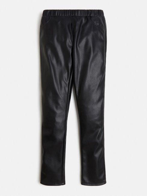 Guess Legging Simili Cuir Noir