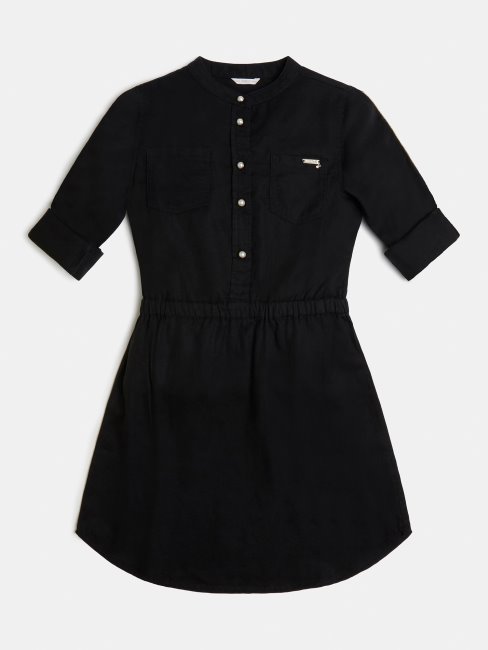 Robe Noire Bijoux Boutons Guess