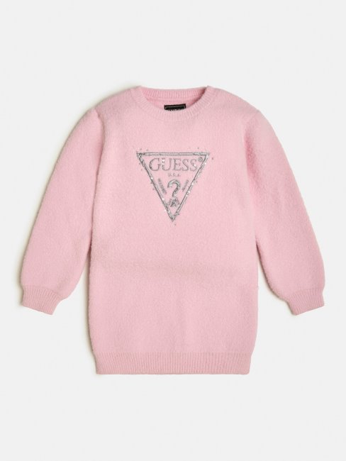 Peignoir Pull Guess Triangle Logo Rose