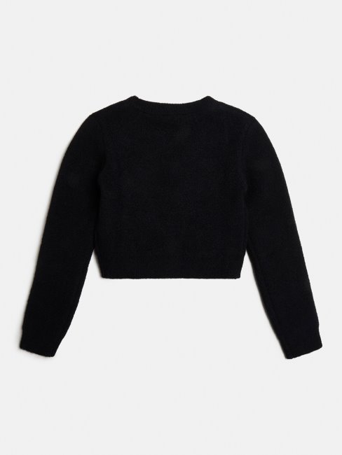 Gilet Bouton Bijou Noir Guess