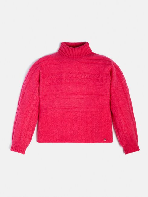 Pull Col Roulé Guess Rose