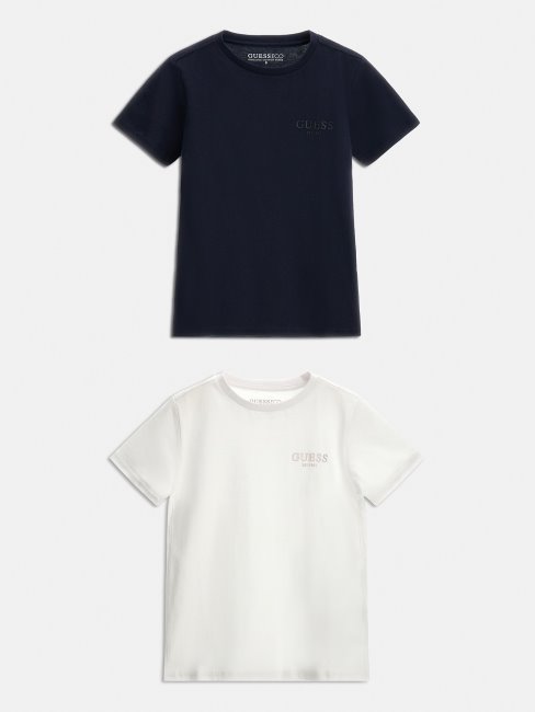 Tee Shirt Pack De 2 Guess Bleu