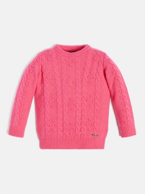 Pull Torsadé Guess Rose