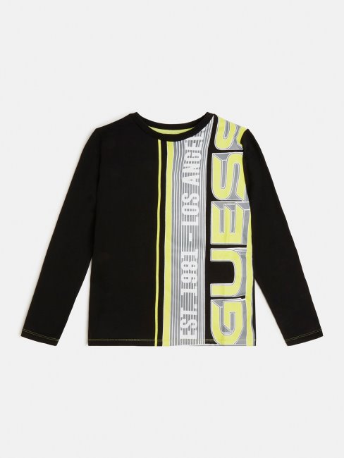 T-shirt Avec Logo Sur Le Devant Noir Guess