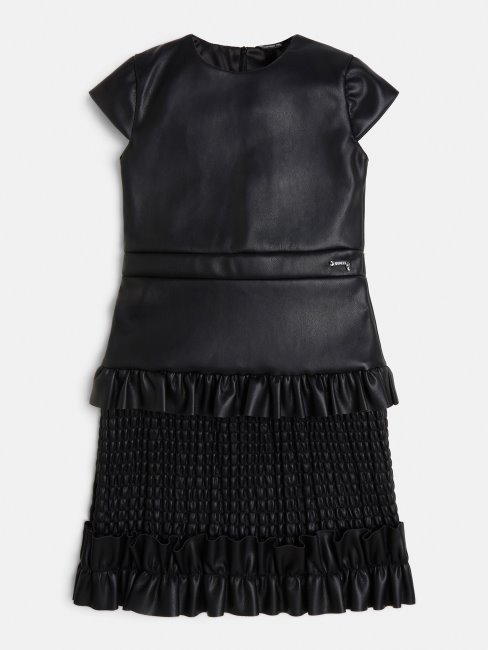 Robe En Similicuir Noir Guess