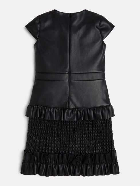 Robe En Similicuir Noir Guess
