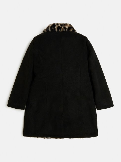 Manteau Fausse Fourrure Noir Guess