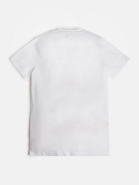 T-shirt Blanc Tendance Avec Logo Sur Le Devant Guess New