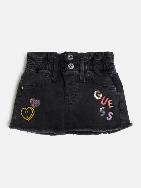 Jupe En Jean Brodée Guess Noire