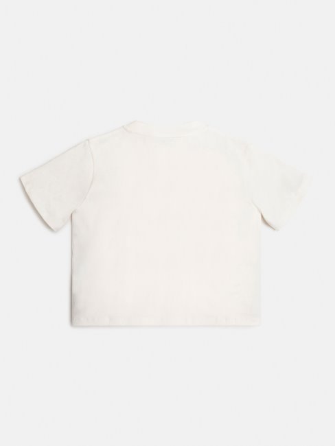 Tee Shirt Guess Blanc Avec Logo Sur Le Devant Neuf